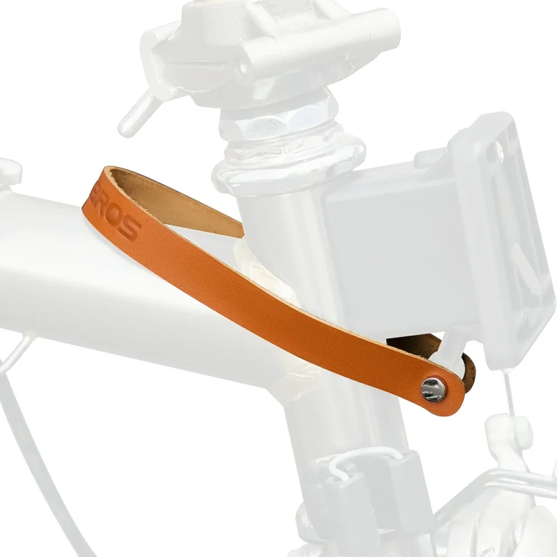 ROCKBROS Leder Schnellverschluss Griff für Brompton Leder Schnallenschloss Klappfahrrad Zubehör